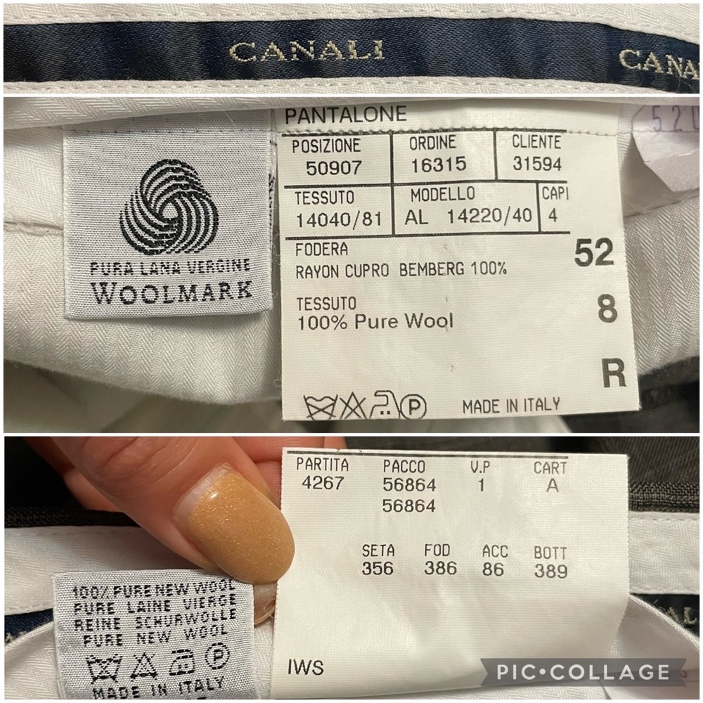 Canali for Saks Fifth Avenue Super 120’s wool single breasted suit size 42R - Picture 14 of 16
